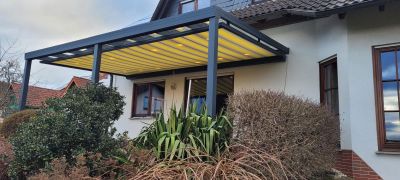 Unterglasmarkise Überdachung mit Leds