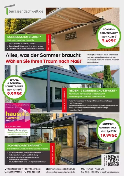 Aktion März bei Terrassendachwelt